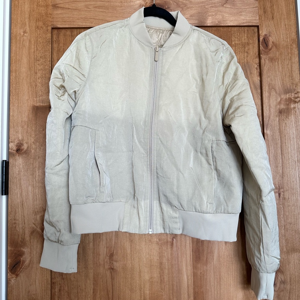 Lululemon Women's Cream Bomber Jacket